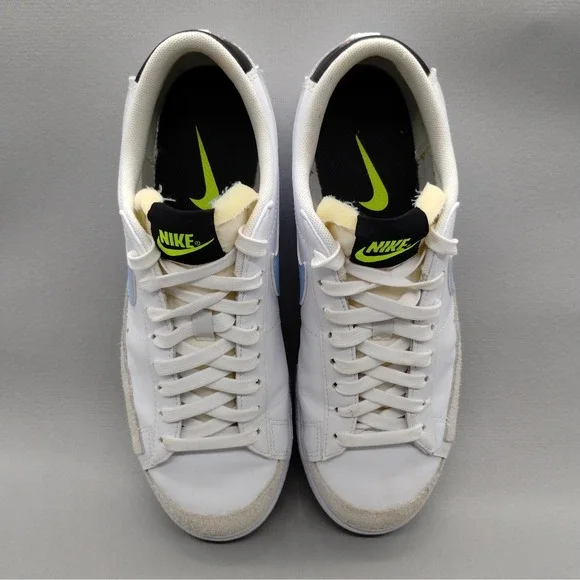 Nike Women's White and Blue Sneakers - Picture 7 of 8